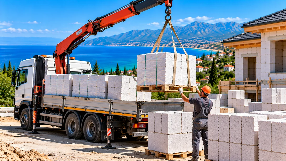 Доставка газобетона по Крыму: как сэкономить на логистике