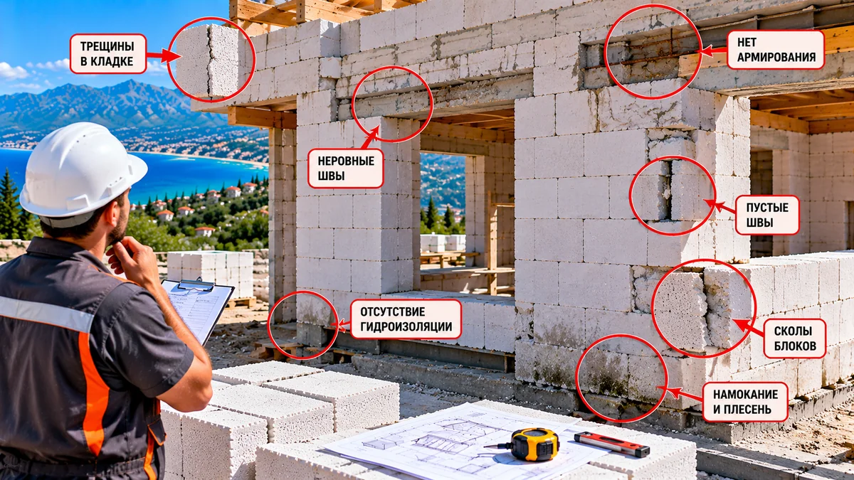10 ошибок при строительстве дома из газобетона